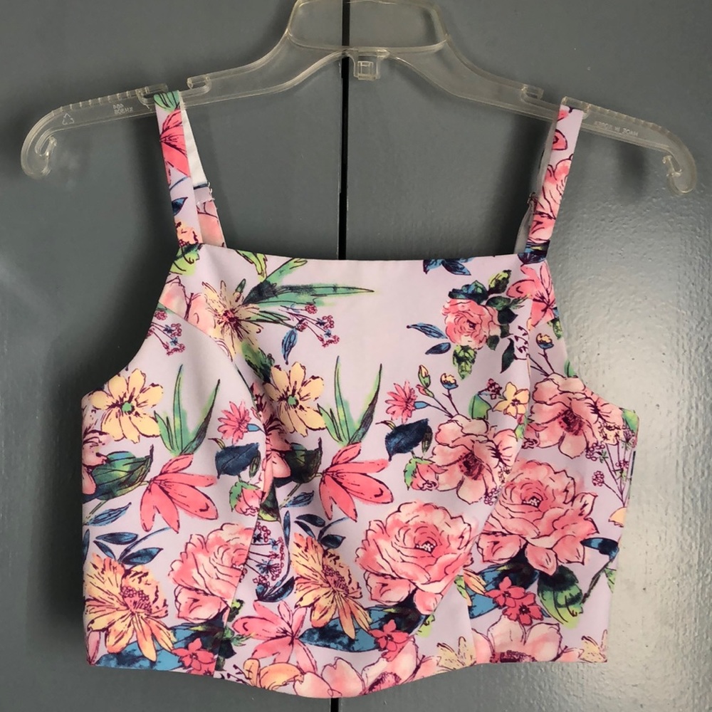 Floral crop top